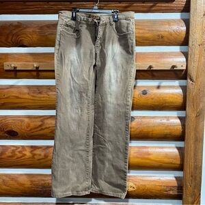 De-fuze Women’s distressed Tan/Brown‎ Jeans